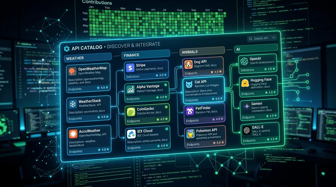Public APIs: 1400+ бесплатных API в одном репозитории