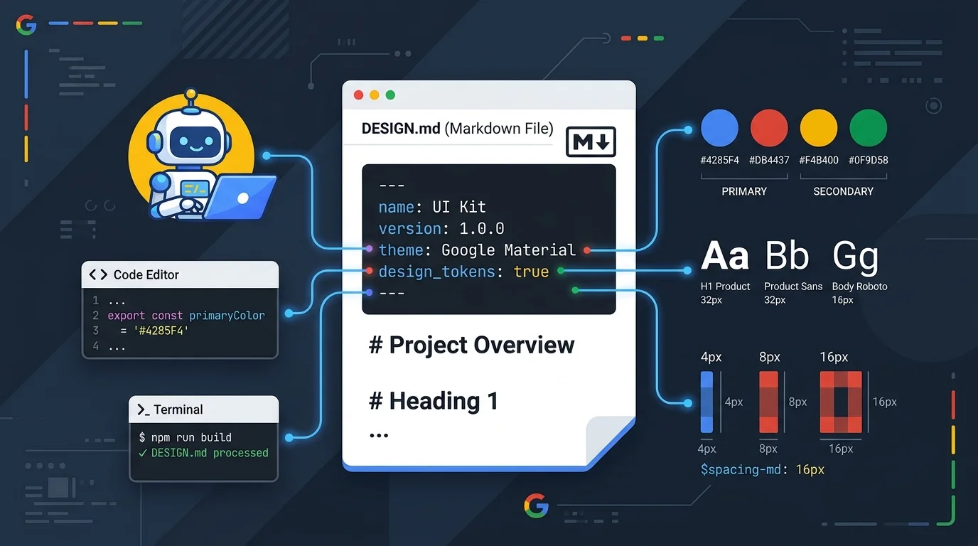 Google открыла DESIGN.md: дизайн-система для AI-агентов