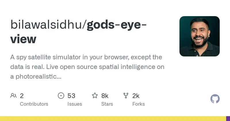 God's Eye View: спутниковый симулятор в браузере