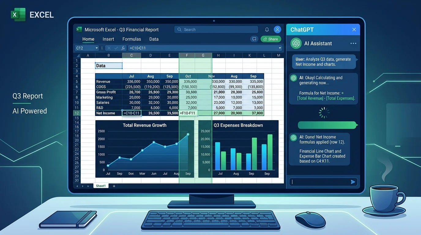 ChatGPT для Excel: ИИ прямо в таблицах
