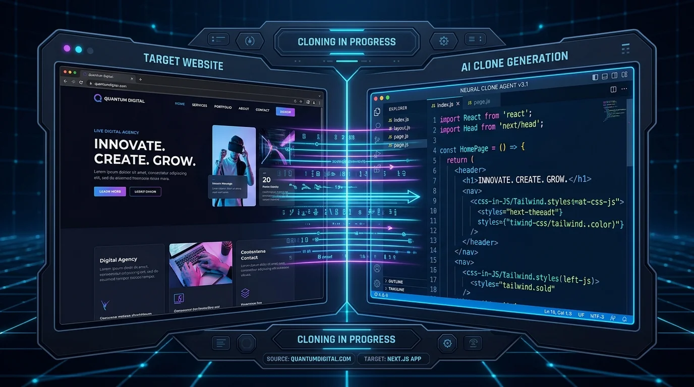 AI клонирует любой сайт одной командой: 17k звёзд на GitHub