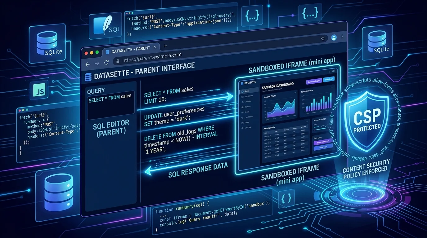 Datasette Apps: мини-приложения внутри Datasette