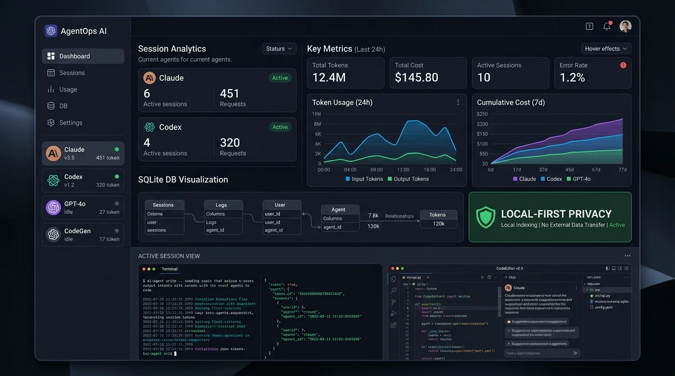 AgentsView: аналитика для 20+ AI-агентов в одном бинарнике