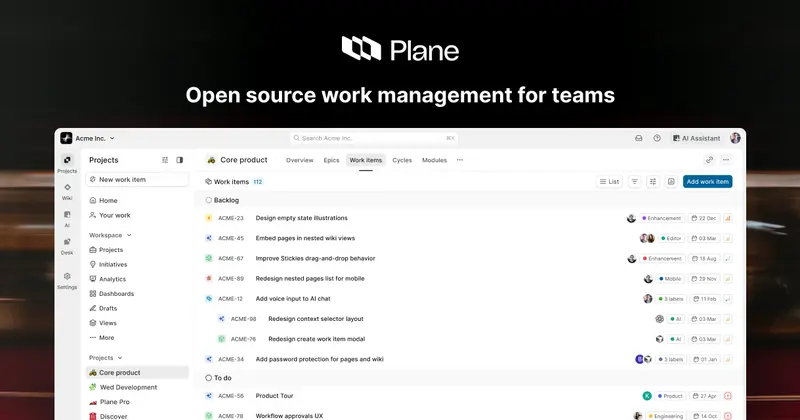 Plane: открытая альтернатива Jira и Linear