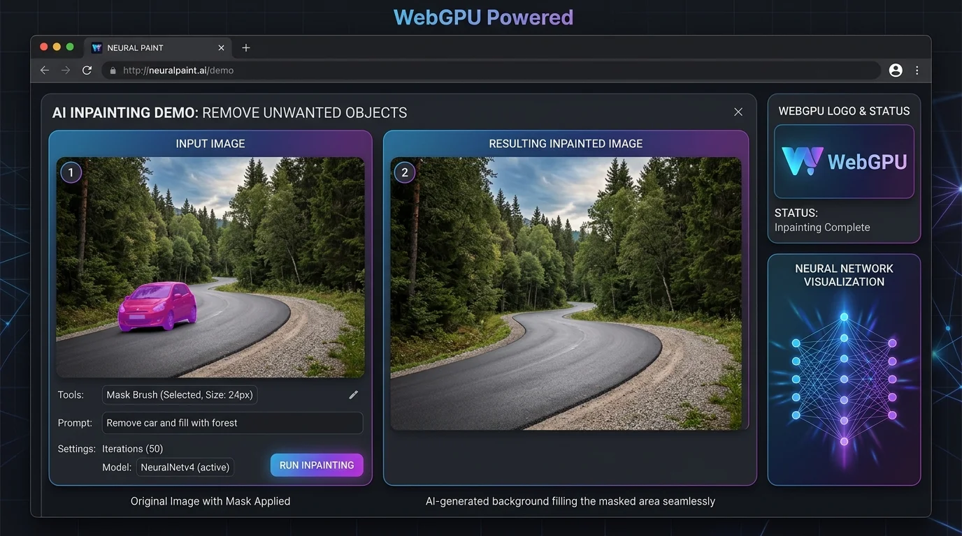 Moebius 0.2B: инпейнтинг прямо в браузере через WebGPU