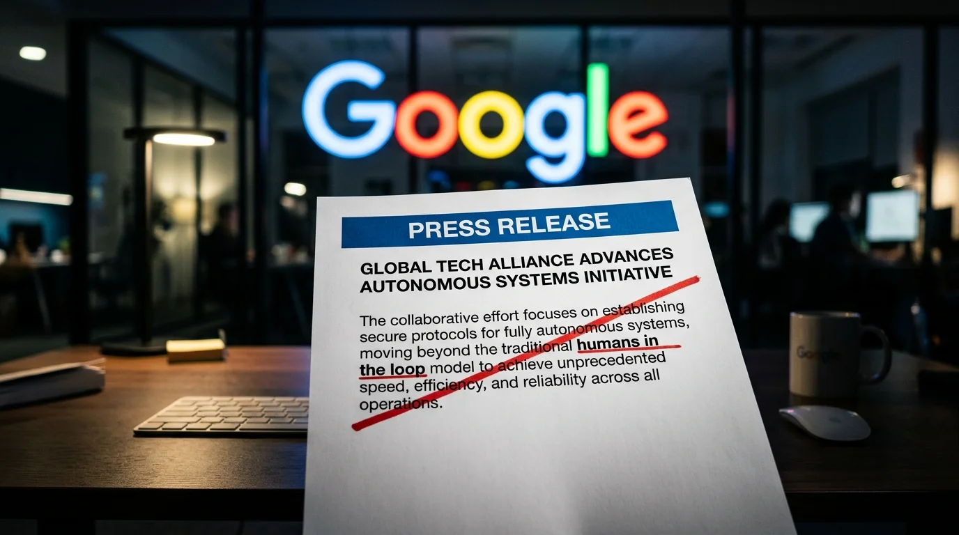 Google убрала «человека в контуре» из своего заявления