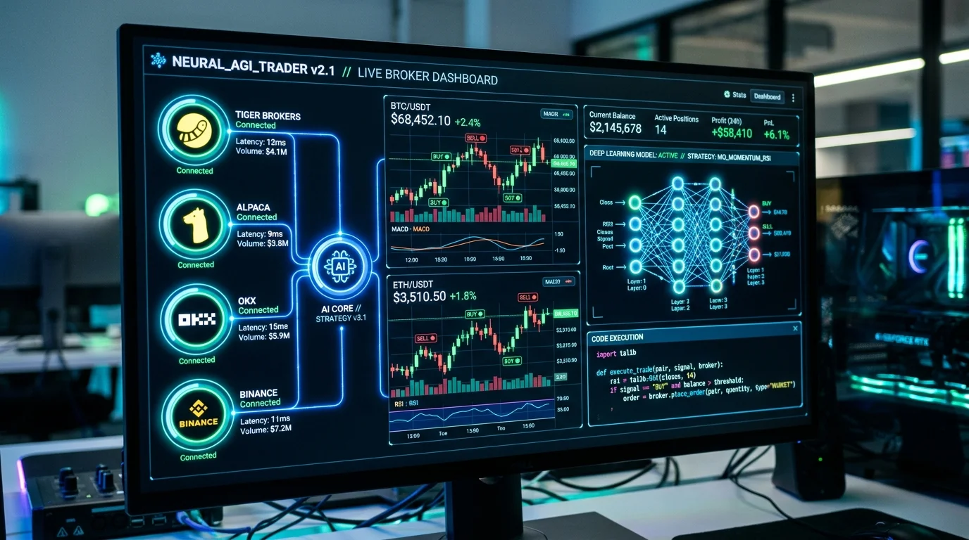 Vibe-Trading v0.1.9: шесть новых брокеров и архитектура коннекторов